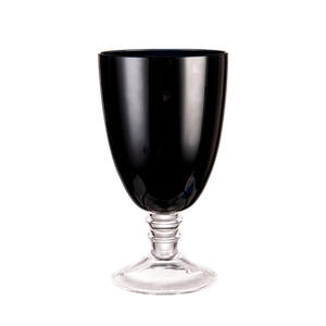 Verrerie Élégant Noir Blanc <span class=keywords><strong>Luxe</strong></span> Tige Courte <span class=keywords><strong>Cognac</strong></span> Cristal Brandy Verre à Grande Bouche Verres à Vin pour Bars Restaurants - Product Image 6