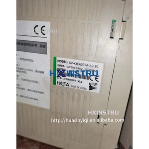 HCFA SV-X3EA075A-A2-EC 750W X3 AC SERVO DRIVE 200-240VAC SVX3EA075AA2EC ใช้แล้ว H - Product Image 5