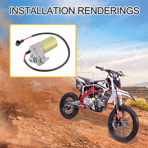 Goofit 12 răng xe máy khởi động động cơ dưới cho 50cc 70cc 90CC 110cc 125cc động cơ ngang Trung Quốc ATV Dirt Bike Go Kart - Product Image 6