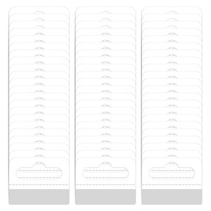 Clear PET Adhesive hang tabs Hooks for Invisible Product Display on Pegboard Racks - Product Image 6