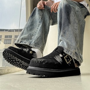 Zapatos de mezclilla estilo retro con punta invertida, pantuflas para mujer, estilo veraniego, de una pieza, con suela suave, modernos, zapatos sin cordones para hombre - Product Image 3