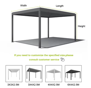 Pergola bioclimatique en <span class=keywords><strong>aluminium</strong></span> de la baie de San Francisco, en alliage d'<span class=keywords><strong>aluminium</strong></span>, pergola bioclimatique en <span class=keywords><strong>aluminium</strong></span>, <span class=keywords><strong>vue</strong></span> sur l'océan - Product Image 3