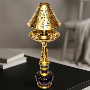 Luxury Heavy <b>Mini</b> Kamanja Deep Hand Engraving Solid Brass Egyptian Shisha Hookah - Product Image 6