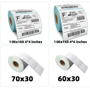 Bền mã vạch nhãn cho vận chuyển 100x150 mét trực tiếp nhiệt Nhà máy cung cấp trực tiếp hậu cần và vận chuyển nhãn thấp moq nhãn - Product Image 3