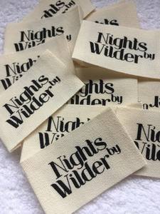 Ultra-thin, <b>soft</b> satin-weave labels, ideal for T-shirts; comfortable and non-irritating, suitable for sewing onto garment labels - Product Image 1