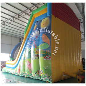Tobogán Inflable Comercial con Temática de <span class=keywords><strong>Bob</strong></span> <span class=keywords><strong>Esponja</strong></span>, Tobogán Inflable para Niños con Diseño de Dibujos Animados para Parques de Diversiones, Fiestas de Cumpleaños y Alquiler - Product Image 4