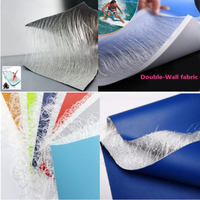 Tissu PVC à double paroi tissé renforcé, matériau gonflable pour planches de SUP, plateformes flottantes et bateaux