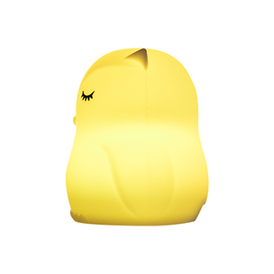 Veilleuse en silicone alimentée par pile CR2032, changement de couleur RVB, toucher doux, forme de hibou 3D, base LED, mini lampe de table pour enfants, cadeau - Product Image 4