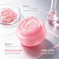 Crème en capsules de collagène PDRN à marque privée OEM ODM, personnalisable, anti-âge, raffermissante, éclaircissante, gel crème visage à la niacinamide