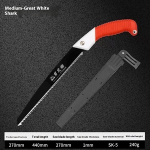เลื่อยโค้งเกรด DIY สำหรับงานตัดแต่งกิ่งไม้ผลไม้ในสวน ตัดไม้ และงานไม้ ยี่ห้อ Great White <span class=keywords><strong>Shark</strong></span> รุ่น Curved <span class=keywords><strong>Saw</strong></span> - Product Image 2