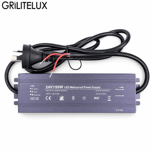 Fuente de Alimentación LED IP67 Impermeable, Entrada de 12V 24V 100 a 130V 175 a 264V para Iluminación Exterior de Paredes - Product Image 1