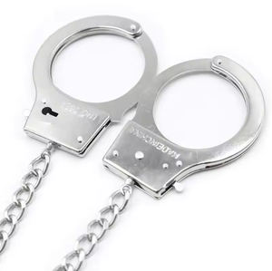 Haute qualité BDSM Bondage Gear Plug Anal jouets sexuels en acier inoxydable métal longues chaînes contraintes de poignet menottes avec Plug Anal - Product Image 4