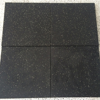 Tapis de sol en caoutchouc granulé haute densité pour salle de sport, 15 mm, dalles de sol en caoutchouc pour salle de sport