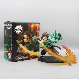 Nuova Action Figure Anime <span class=keywords><strong>Demon</strong></span> <span class=keywords><strong>Slayer</strong></span>: Kimetsu no Yaiba - Tanjirou, Agatsuma Zenitsu, Kyoujurou - Modellino da Collezione in PVC, Giocattolo per Bambini, Artigianato in Plastica - Product Image 2