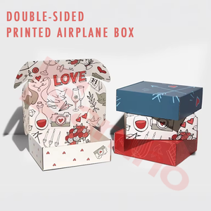 Cajas de Envío de Cartón Corrugado con Logotipo Personalizado, para Ropa, Marca F <span class=keywords><strong>B</strong></span> E-flute, Tipo Avión - Product Image 2