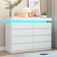 Commode à 8 tiroirs avec prise électrique