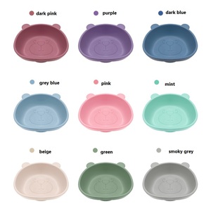 Ensemble de vaisselle pour bébé en silicone de haute qualité, durable, sûr, sans BPA, étanche, en forme de crabe, pour l'alimentation et l'apprentissage des enfants, pour les collations et les repas à la maison - Product Image 4