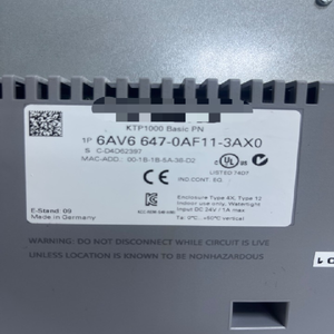 Pantalla Táctil KTP1000 6AV6647-0AF11-3AX0 6AV6, PLC Nuevo y Original, PLC Programable - Product Image 1