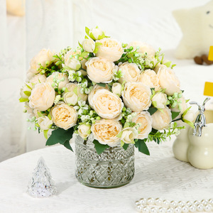Bouquet <span class=keywords><strong>de</strong></span> fleurs artificielles en soie, pivoines et hortensias modernes, aspect réaliste, pour vase, mariage, <span class=keywords><strong>nouvel</strong></span> <span class=keywords><strong>an</strong></span> chinois, <span class=keywords><strong>centre</strong></span> <span class=keywords><strong>de</strong></span> <span class=keywords><strong>table</strong></span> - Product Image 4