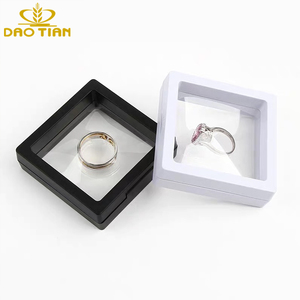 3D плавающая прозрачная мембранная коробка для ювелирных изделий, упаковка для сережек, полиэтиленовая пленка, плавающая коробка для ювелирных изделий - Product Image 4