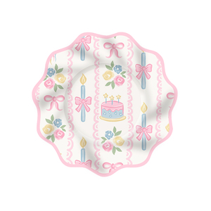 DAMAI - Juego de Vajilla Desechable de Papel para Fiestas, Diseño Nuevo, Color Rosa, con Platos, Vasos y Servilletas para Fiestas de Niñas - Product Image 4