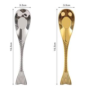 Creative Fish <b>Spoon</b> Thickened Stainless Steel Adult <b>Soup</b> <b>Spoon</b> Western Dinner <b>Spoon</b> Cute Party Use - Product Image 5