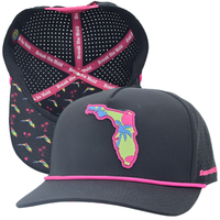 Casquettes de golf OEM pour hommes et femmes, 5 panneaux, visière légèrement incurvée, avec cordon, imperméables, brodées, logo personnalisé, casquettes de baseball
