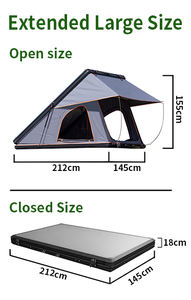 Nouvelle arrivée <span class=keywords><strong>camping</strong></span> en plein air automatique luxe coque dure aluminium triangle tentes de toit les <span class=keywords><strong>moins</strong></span> chers pour véhicules - Product Image 5