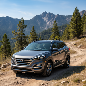 แร็คหลังคาแบบไขว้สีดำสำหรับฮุนไดทูซอน2016-2021แร็คหลังคาด้านบนใหม่สำหรับรถยนต์ - Product Image 2