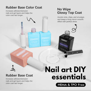 FZANEST Tpo Hema Free, 68 Colores de Uñas, Línea de Salón de Uñas, Colección de Uñas de <span class=keywords><strong>Gel</strong></span>, Uñas Navideñas, Set de Manicura Removible - Product Image 5