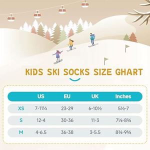 Kids Ski <b>Socks</b> Merino Wool Winter Warm <b>Socks</b> - Product Image 6
