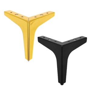 Xinjunye Furniture <b>Leg</b> Three Pronged Gold Black 0003 Cabinet <b>Sofa</b> Support Home Furnishing Hardware - Product Image 1