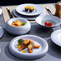 Service de vaisselle en grès écologique au concept innovant, compatible lave-vaisselle, durable, qualité alimentaire, thème contemporain, pour restaurants et traiteurs