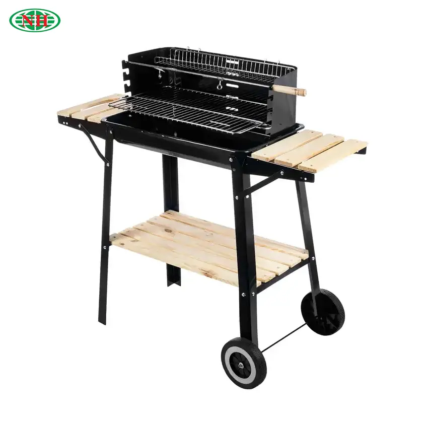 Vertikale Terrasse tragbare Rotis serie Outdoor Grill BBQ Holzkohle