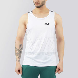 เสื้อกล้ามลำลองผู้ชายผ้าถักระบายอากาศได้ดีผ้าโพลีเอสเตอร์ซักได้ - Product Image 1