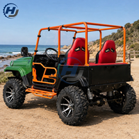 Buggy tout-terrain 350CC à essence avec pare-brise orange pour les loisirs en plein air