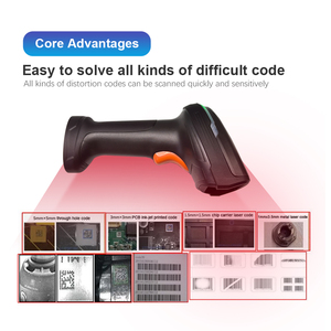 Rakinda S2-2 không thấm nước công nghiệp cầm tay <span class=keywords><strong>1D</strong></span> 2D Máy quét mã vạch có dây không dây QR đọc mã máy quét với cơ sở - Product Image 4