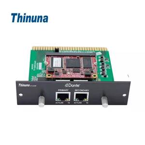 Thinuna DT-3232M <span class=keywords><strong>DANTE</strong></span> atteindre 32*32 canaux Transmission et contrôle du Signal aller-retour carte <span class=keywords><strong>Dante</strong></span> 32 canaux - Product Image 1