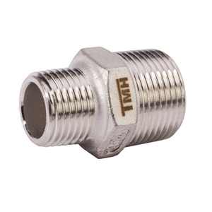 Raccord de tuyauterie hexagonal réducteur double filetage mâle en acier inoxydable forgé 304 BSP pour conduite d'eau et d'huile de yacht marin - Product Image 1