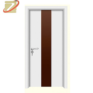 Puerta de madera maciza moderna personalizada ZS para casa Villa Interiores de lujo para dormitorio y sala de estar Superficie terminada - Product Image 2