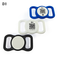 Personalisierter Einzigartiger QR-Code NFC-Chip Silikon-Haustiermarke NFC-Hundemarke Mehrfarbig für Anti-Verlust bei Haustieren