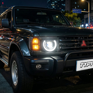 TYPY for 1992-1996 Mitsubishi Pajero headlight assemblies: LED lens conversion for <b>daytime</b> <b>running</b> <b>lights</b> and turn signals - Product Image 6