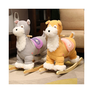 Cheval à bascule en bois, animal en peluche, jouet pour enfants, cheval à bascule mignon, vente en gros d'usine - Product Image 5