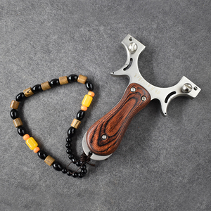 Nuova Fionda Professionale in Acciaio Inox e Legno per Caccia e Tiro all'Aperto - Product Image 5