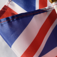 Fabricant chinois, ventilateurs de main numériques en polyester écologiques personnalisés, petits ventilateurs de voiture, mini drapeaux nationaux du Brésil, drapeaux à agiter à la main