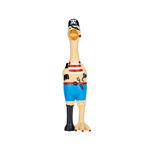 Multipet Lamb Chop Sin relleno Paquete de 5 Cuerda de <span class=keywords><strong>hamburguesa</strong></span> Bola de cuero interactiva Silbato brillante TPR Juguete de perro de pollo de goma - Product Image 4