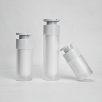 Flacon Pompe Airless Double Compartiment Luxe Mat Givré en PP pour Cosmétiques, 15ml, 30ml, 50ml, 100ml – Vente en Gros