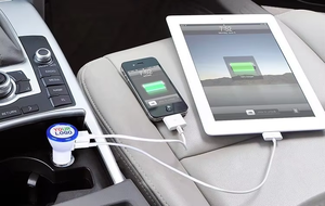 Nouvelle conception 2024, chargeur mural et de voiture portable LED personnalisé pour ordinateur portable, bon marché, prix avantageux, 2 en 1, avec logo - Product Image 4