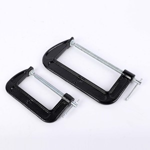 C-Type Clamp Set Adjustable <b>Heavy</b> <b>Duty</b> Woodworking Clamps Metric High Carbon Steel Painted Surface - Product Image 2