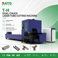 Machine de découpe laser CNC professionnelle à double mandrin pour acier de construction